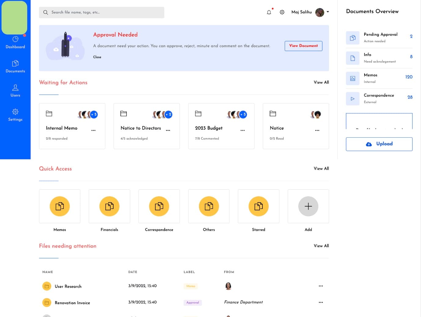 Document Management & Archiving System